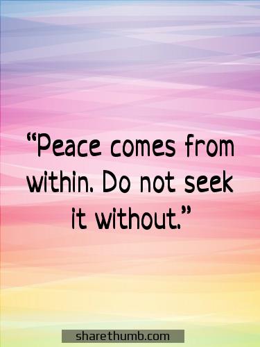 peace is within quotes